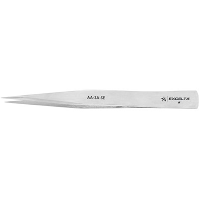 Excelta AA-SA-SE - 1-Star Economy Grade Stainless Antimagnetic Electronic Tweezers - 5"