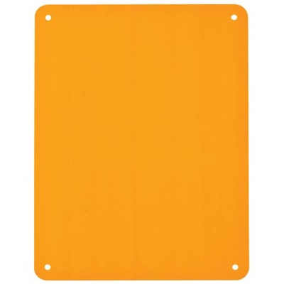 Brady 13625 - B-401 BradyTuff™ Plastic Sign Blanks - 7.625" x 10.25" - Orange - 10/Pack