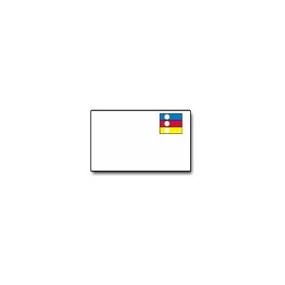Brady 115767 - B-595 GlobalMark® RTK Color Bar Labels Indoor/Outdoor Vinyl Tape - 2.25" x 4" - Red/Blue/Yellow on White