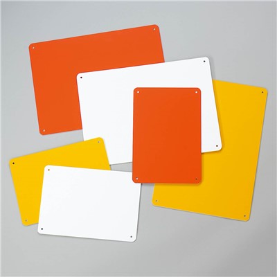 Brady 13622 - B-401 BradyTuff™ Plastic Sign Blanks - 4.25" x 6.25" - Orange - 10/Pack