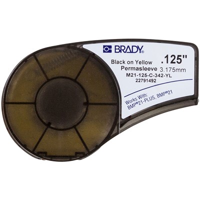 Brady M21-125-C-342-YL - B-342 M21 Series Label Cartridge - 7' x 0.125" - Yellow
