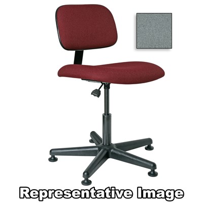 Bevco 4000-GY - Westmound 4000 Series Ergonomic Pneumatic Chair - Fabric - 16.5"-21.5" - Mushroom Glides - Gray