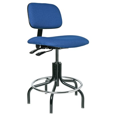 Bevco 4201-RB - Westmound 4000 Series Ergonomic Pneumatic Chair w/Articulating Tilt Seat & Back - Fabric - 19"-24" - Royal Blue