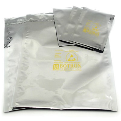 Botron B12035 - Silver Shield-It Metal In 3mil Zip Bag - 3" x 5" - 100/Pack - Clear