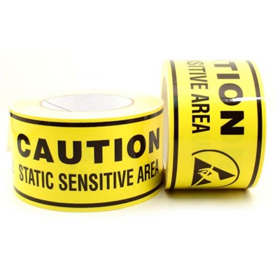 Botron B1618M - High Visibility Yellow Caution ESD Zone Floor Tape - 3" x 54'