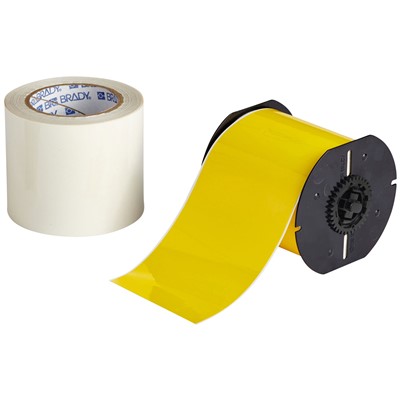 Brady B30C-4000-483YL-KT - B-483 B30 Series ToughStripe Printable Floor Marking Tape Labels - Polyester w/Overlaminate - Yellow - 3.25" x 100'