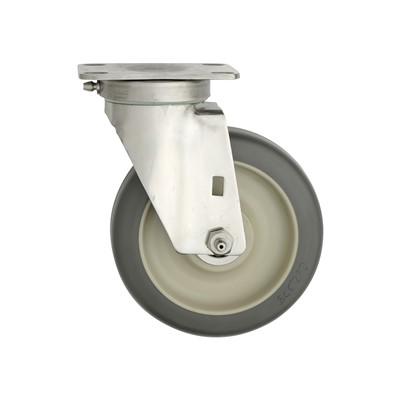 InterMetro Industries B5PGSA 5" Polyurethane Swivel B-Plate Caster for Made-to-Order Truck Dollies