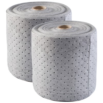 Brady BRU152 - Basic Universal Heavy Weight Absorbent Roll - Perforated - 15" x 150' - 2/Bale