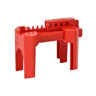 Brady BS07A-RD Small Ball Valve Lockout Device - Red Pipe - Diameter Range: 1/2 " to 2-1/2"
