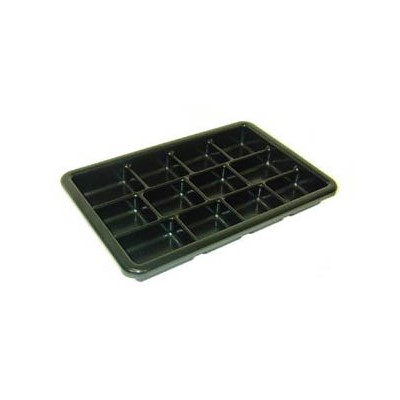 Conductive Containers (CCI) 13060 - CP Conductive Kitting Tray - 16.25" x 10.5" x 2" - 25/Set
