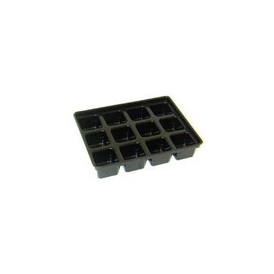 Conductive Containers (CCI) 13090 - CP Conductive Kitting Tray - 8.25" x 6.25" x 1.625" - 25/Set