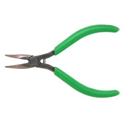 Xcelite CN54G - Curved Long Nose Pliers - Smooth Jaw - Cushion Grip - 60° - 5"