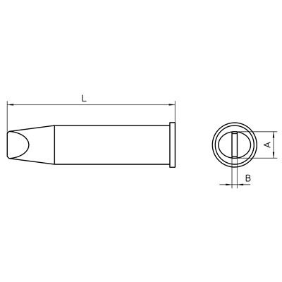 Weller T0054480299 - XHTE Soldering Tip - Chisel - 7.6 x 1.5 mm
