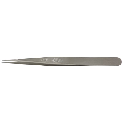 Erem 1SA - Stainless Steel Anti-Magnetic Precision Tweezers - Straight Fine Tips - Smooth - 4.724"