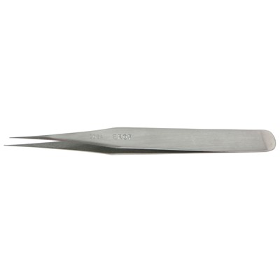 Erem OOSA - Stainless Steel Anti-Magnetic Precision Tweezers - Straight Pointed Tips - Smooth - 4.724"