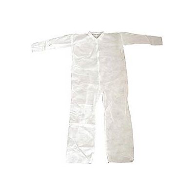 Keystone Safety CVL-NW-HD-2XL - Heavy-Duty Polypropylene Coverall - Zipper Front - Open Wrists & Ankles - Cleanroom Class 7 - 2X-Large - White - 25/Case