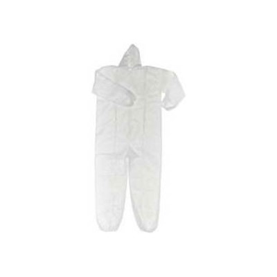 Keystone Safety CVL-NW-HE-2XL - Polypropylene Coverall W/Attached Hood - Zipper Front - Elastic Wrists & Ankles - Cleanroom Class 7 - 2X-Large - White - 25/Case
