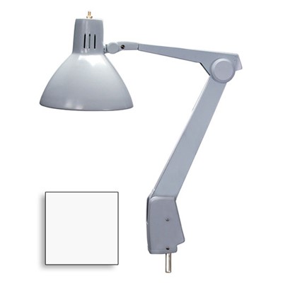 Dazor 604A-WH - CFL/Incandescent Lamp w/Floating Arm - 31" Reach - Pivot Only - White