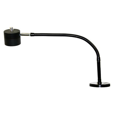Dazor LED-FA25MM-BK - EcoFlex LED Lamp w/Magnetic Base - 24" Reach - Dimmable Switch - 8W - Black