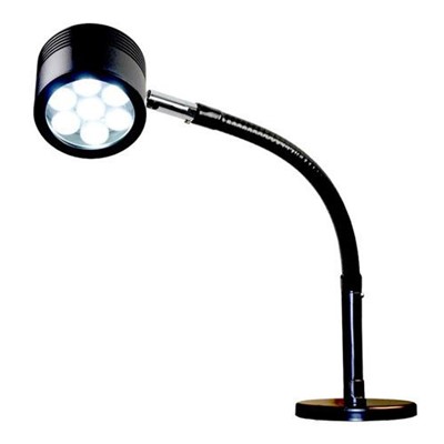 Dazor LED-FA35MM-BK - EcoFlex LED Lamp w/Magnetic Base - 24" Reach - Dimmable Switch - 14W - Black