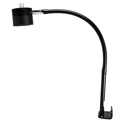 Dazor LED-FA25LB-BK - EcoFlex LED Lamp w/L-Bracket Machine Clamp - 24" Reach - Dimmable Switch - 8W - Black
