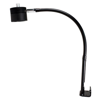 Dazor LED-FA35LB-BK - EcoFlex LED Lamp w/L-Bracket Machine Clamp - 24" Reach - Dimmable Switch - 14W - Black