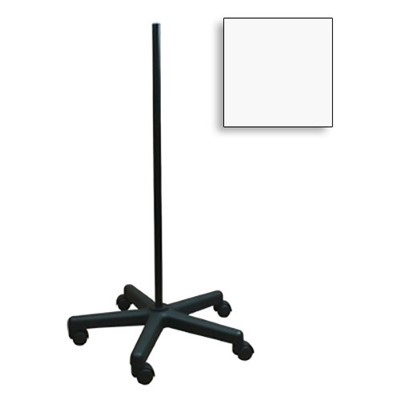 Dazor 1050-WH - Rolling Floor Stand - Metal - 40.5" - White Pole/Black Base