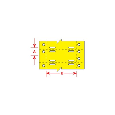 Brady BT-508-YL-2050 Yellow Nomex Dot Matrix Label 2"Wx.50"H, 2,500/RL