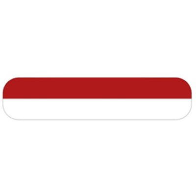 InterMetro Industries (Metro) DT-KB Indicator Flag for WavDri Drying Tray - Polymer - 3.625"x0.156"x 0.75" - Red/White
