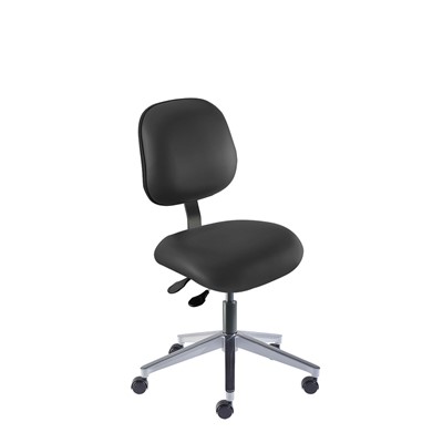 Biofit EEA-L-RC-T-XF-XA-06-P28540 - Elite Series Chair - 17" - 22" - Black Powder Coated - Black Vinyl