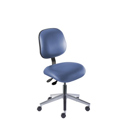 Biofit EEA-L-RC-T-XF-XA-06-P28542 - Elite Series Chair - 17" - 22" - Black Powder Coated - Blue Vinyl