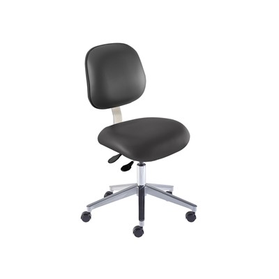Biofit EEA-L-RC-T-XF-XA-C-P28540 - Elite Series Chair - 17" - 22" - Chrome Plated - Black Vinyl