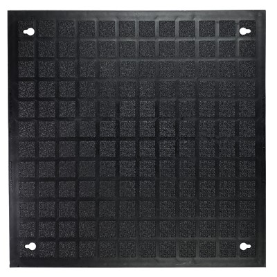 Wearwell F01.18x18BK-CS4 - FOUNDATION Smooth Tiles - Black