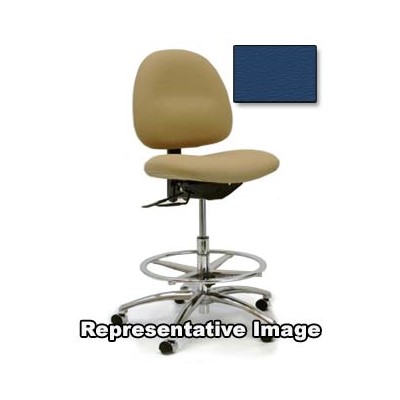 Gibo/Kodama CE3500AT-V901-H-01 - Stamina 3000 Cleanroom ESD Bench-Height Chair - Vinyl - Royal Blue