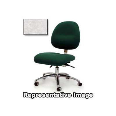 Gibo/Kodama C4000IT-V536-01 - Synchron 4000 Series Class 100 Cleanroom Desk Height Chair - Independent Tilt Control - 18"-23" - Vinyl - White