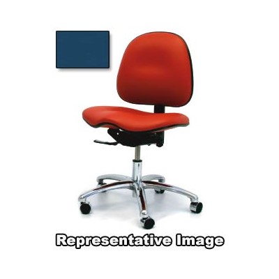 Gibo/Kodama CE7000AT-V901-07B - Stamina 7000 Series Class 100 Cleanroom/ESD-Safe Desk Height Chair - Autonomous Control - 17"-21" - Conductive Vinyl - Royal Blue