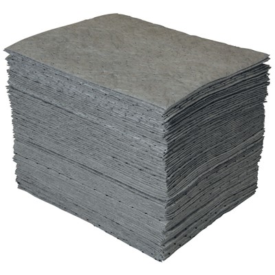 Brady GP100-B - Bagged GP "General Purpose" Heavy Weight Absorbent Pad - Perforated - 15" x 19" - 100/Bale