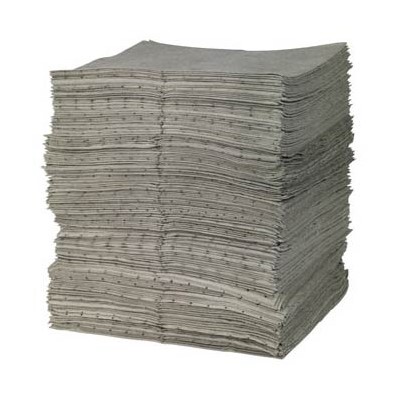 Brady GP500 - GP "General Purpose" Light Weight Absorbent Pad - Perforated - 15" x 19" - 100/Bale