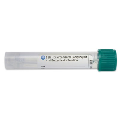 Puritan 25-83010 PD BS - Sterile ESK® Sampling Kit Pre-Filled w/Butterfield’s Solution - Polyester Tip - Plastic Handle - 10 ML - 50/Case