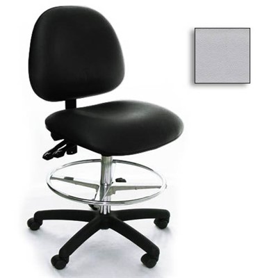 Industrial Seating PE20W-ST-V-231 - 20W Series Bench-Height Chair - Vinyl - Light Gray