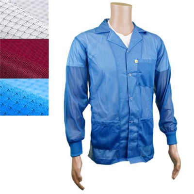Transforming Technologies JKC8802BG - ESD Jacket - Lapel Collar - Knit Cuff - Burgundy - Small