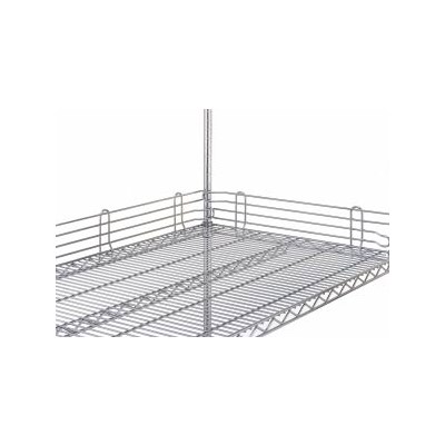 Olympic Storage Co. JL14-4C - 14" Commercial-Grade Wire Shelf Ledge - Chromate Finish - 14"