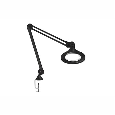 Vision-Luxo KFL026027 - KFM Series LED ESD Magnifier - 5-Diopter - 45" - Edge Clamp - Black