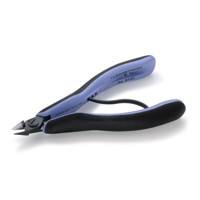 Lindstrom RX8143 - RX Series Micro-Bevel Cutters - Small Tapered Head - Ergonomic Handles - 16-32 Gauge Cutting Capacity - 5.33" L