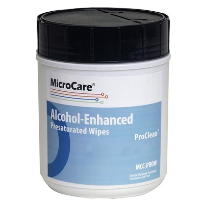 MicroCare MCC-PROW - ProClean™ Presatured Stencil Wipes - 30 oz - 100/Bucket