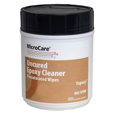 MicroCare MCC-EPXW - ExPoxy™ Remover Wipes - 8" x 5" - 100/Tub - 12/Case