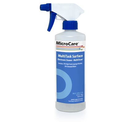 MicroCare MCC-MLC16 - MultiTask Surface Electronic Cleaner - 70% IPA /30% Deionized Water - 16 oz. - 10/Case