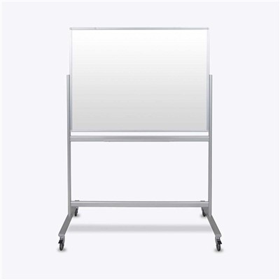 Luxor/H Wilson MMGB4836 - Double-Sided Mobile Magnetic Glass Marker Board - 48" W X 36" H