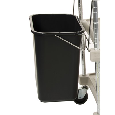 InterMetro Industries MYWB1 myCart Series Wastebasket and Holder for MY1627