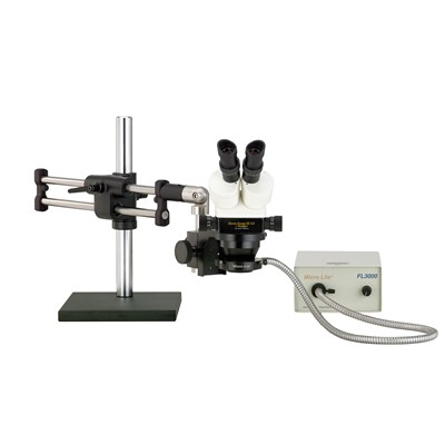 O.C. White TKSZ-A - Prolite® Stereo-Zoom 4.5 Binocular Microscope w/Micro-Lite® FL3000-A Fiber-Optic Annular Ring Light